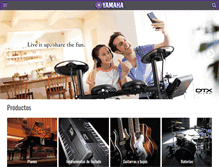 Tablet Screenshot of mx.yamaha.com