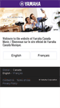 Mobile Screenshot of ca.yamaha.com