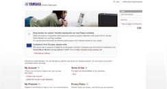 Desktop Screenshot of member.yamaha.com