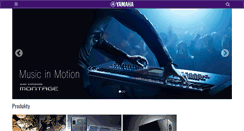 Desktop Screenshot of cz.yamaha.com