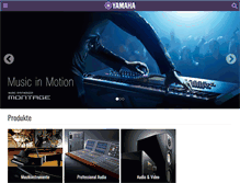 Tablet Screenshot of de.yamaha.com